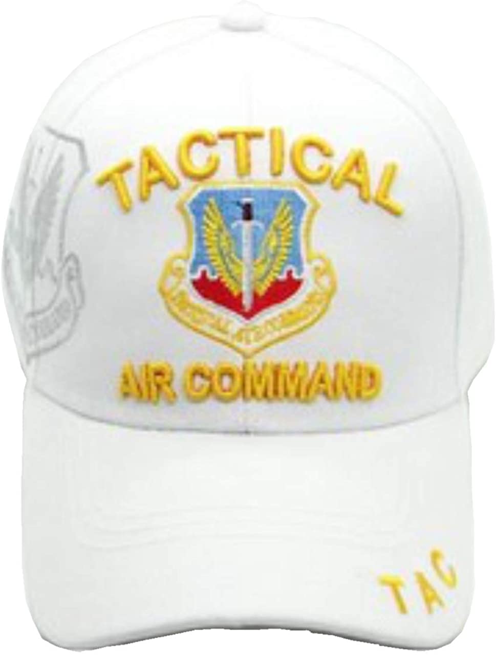 US Tactical Air Command White Adjustable Baseball Hat Cap