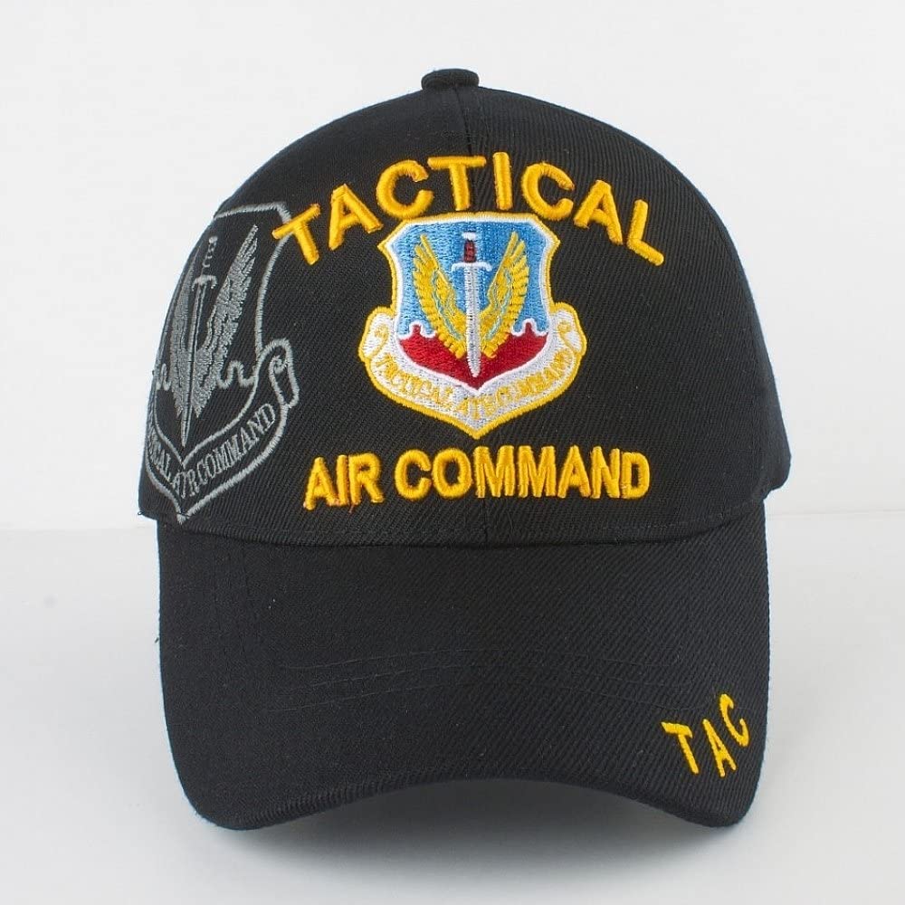 US Tactical Air Command Black Baseball Hat Cap