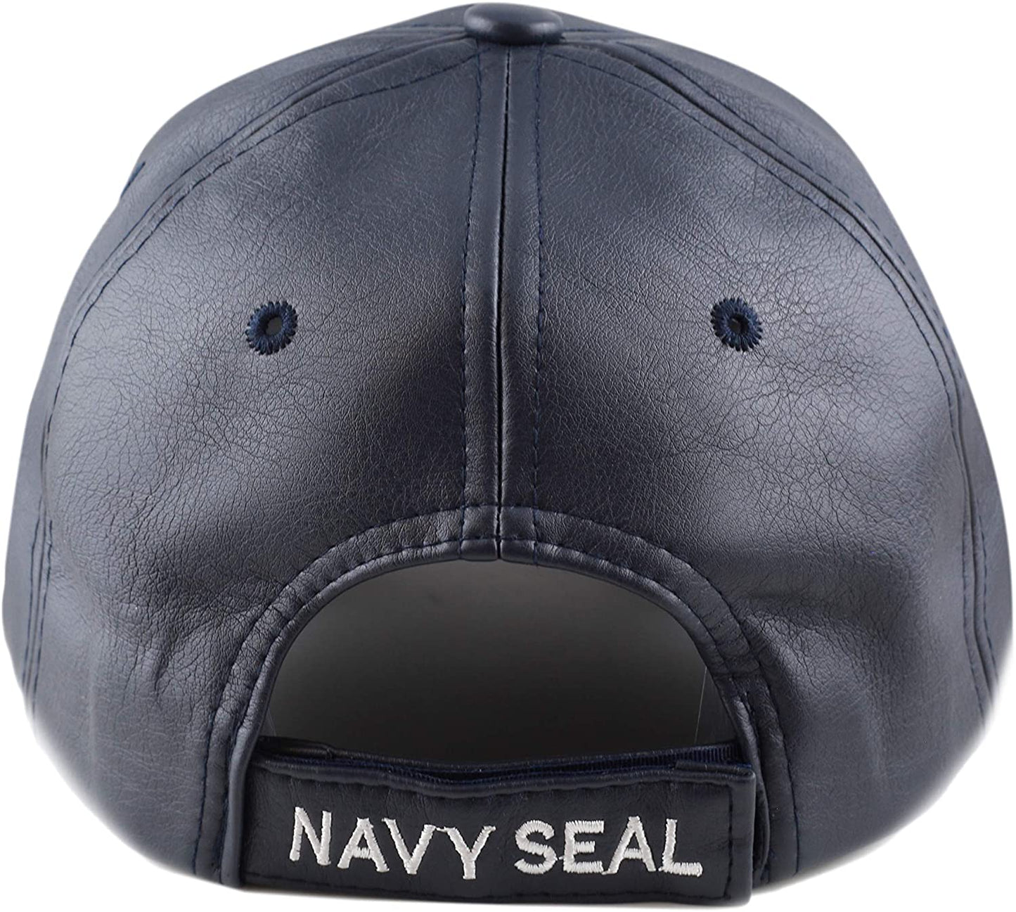 US Military Nave Seal PU (Plyurethane) Blue Adjustable Baseball Hat Cap