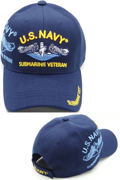 US Military Navy Submarine Veteran Blue Baseball Cap