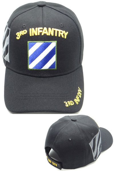 US 3rd Infantry Division Baseball Cap, One Size, Black