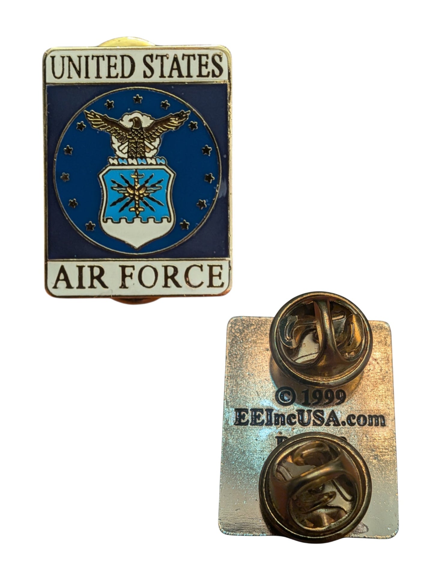EagleEmblems P64018 PIN US Air Force Emblem Rectangle (1")