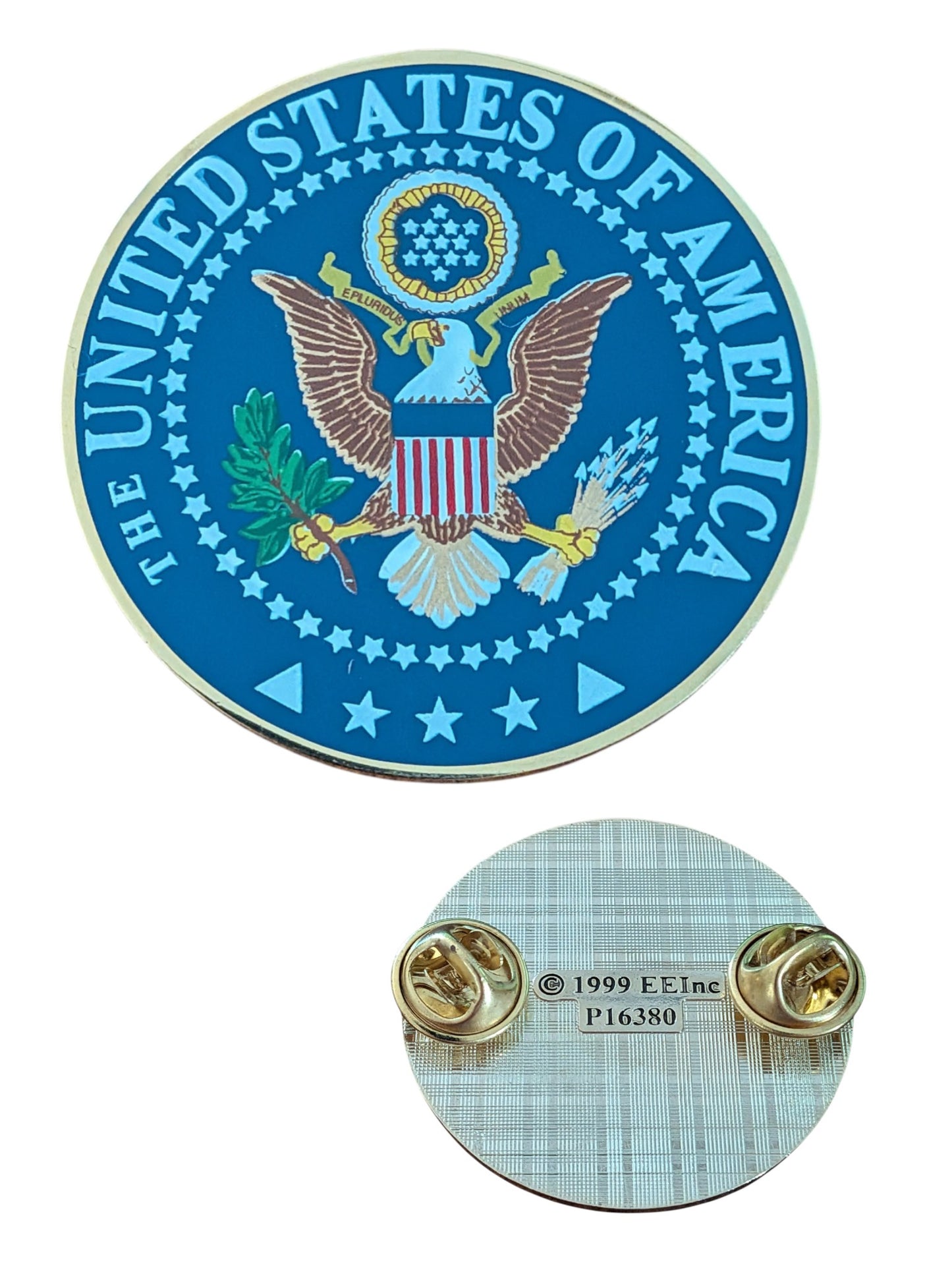 EagleEmblems P16380 PIN USA Seal LRG (1-1/2")