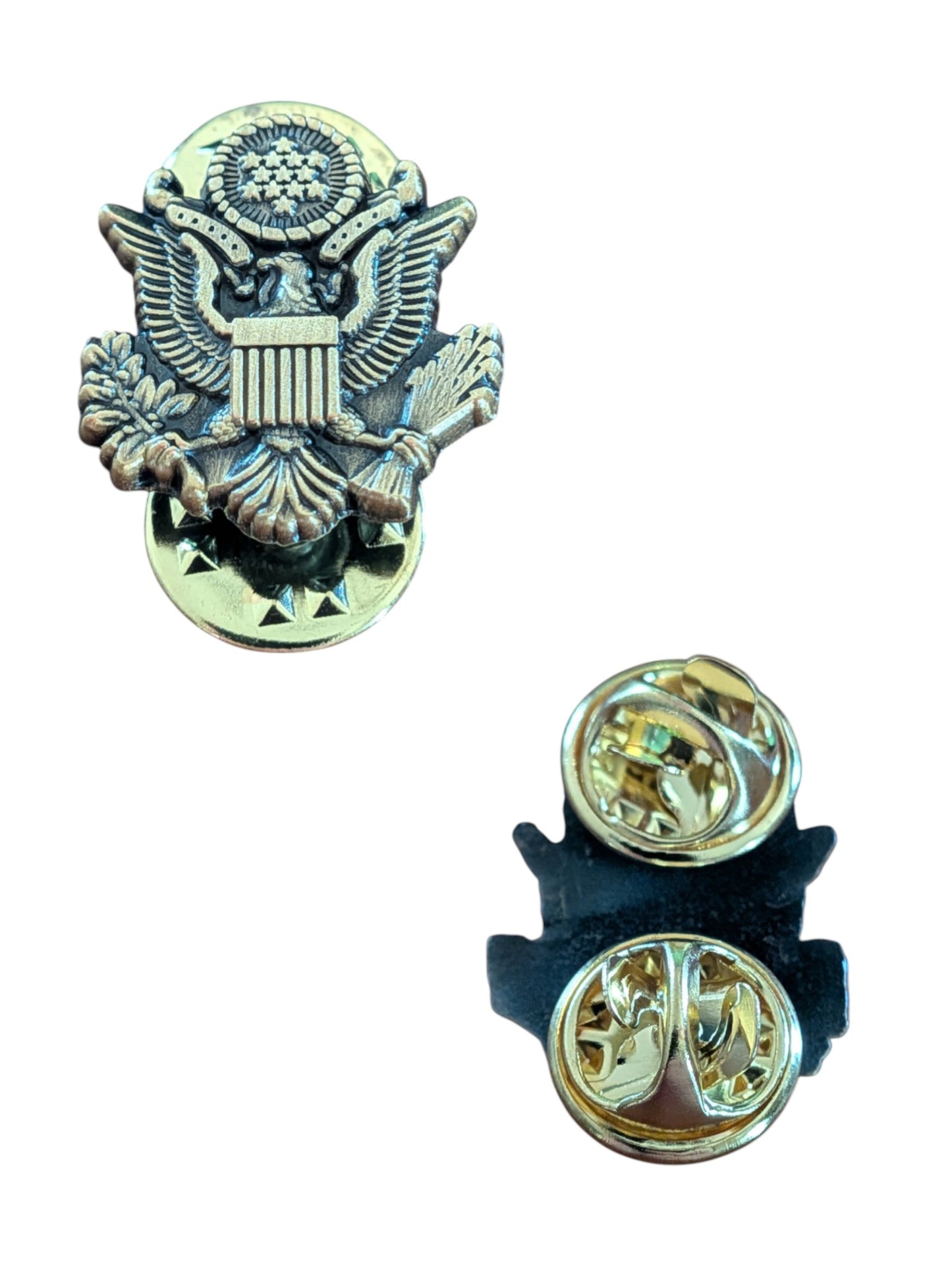 EagleEmblems P15749 PIN USA Seal Gold Emblem Mini (3/4")