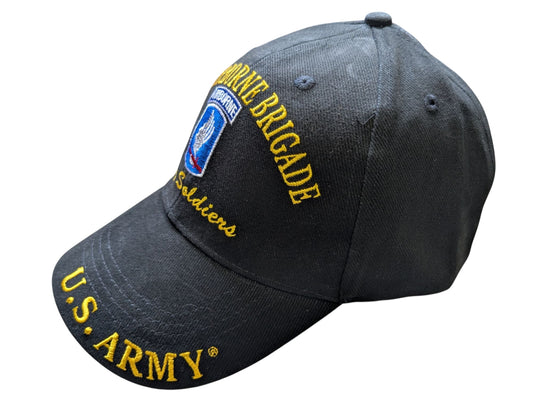 US Army 173rd Airborne Bridgade Sky Soldiers Black Baseball Cap