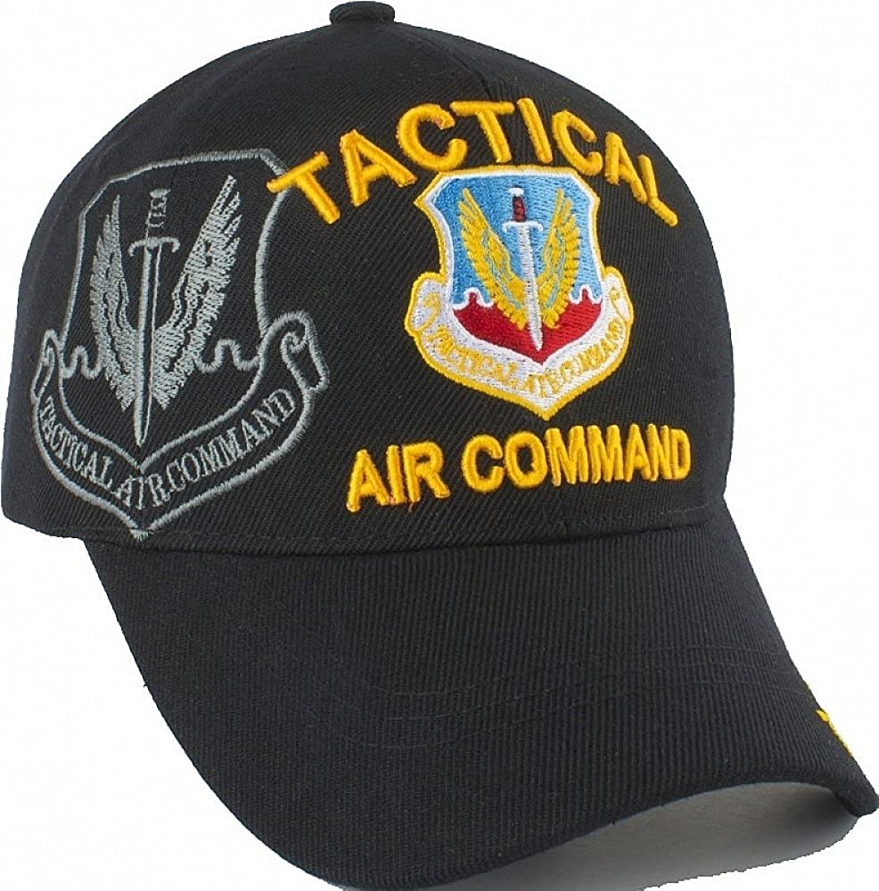 US Tactical Air Command Black Baseball Hat Cap