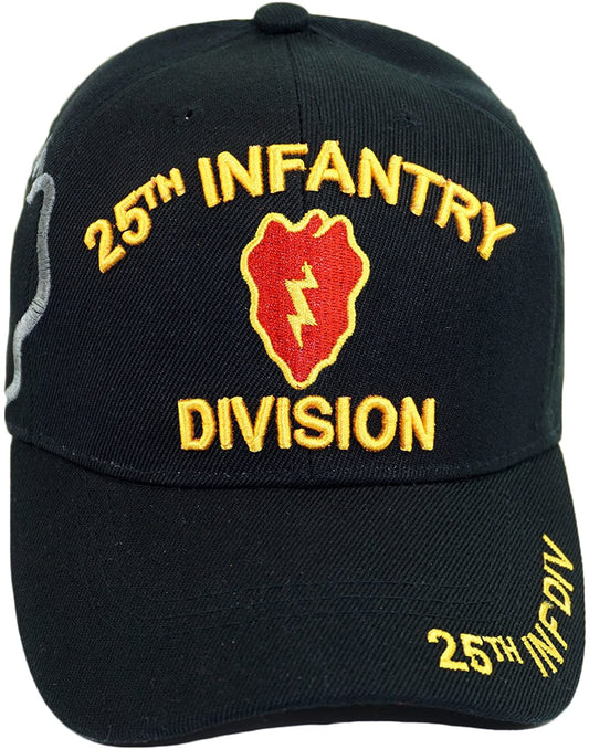 US 25th Infantry Division Black Baseball Cap
