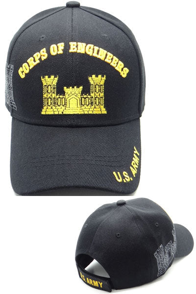 US Army Corps of Engineerings Black Baseball Cap
