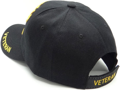 US Army Gulf War Veteran Black Baseball Cap
