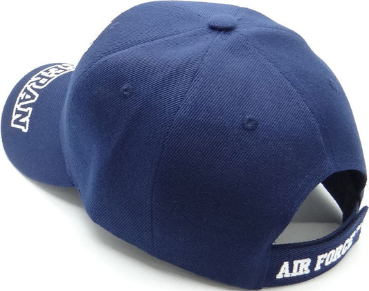 US Air Force USAF Veteran Blue Baseball Hat Cap