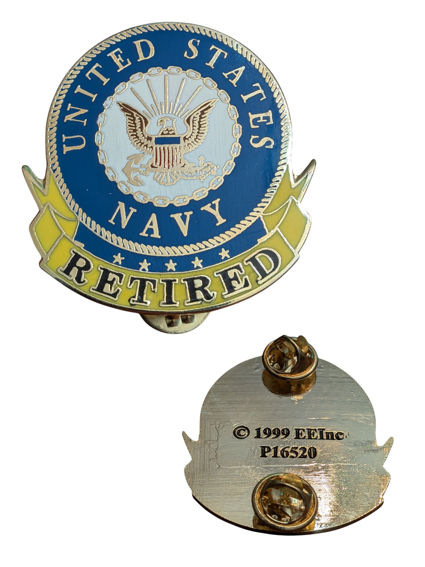 EagleEmblems P16520 PIN US Navy Retired (1-5/8")