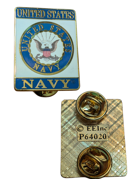 EagleEmblems P64020 PIN US Navy Logo Rectangle (1-1/8")