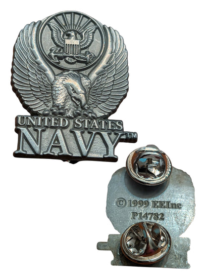 EagleEmblems P14782 PIN US Navy Logo PWT Eagle (1-1/8")