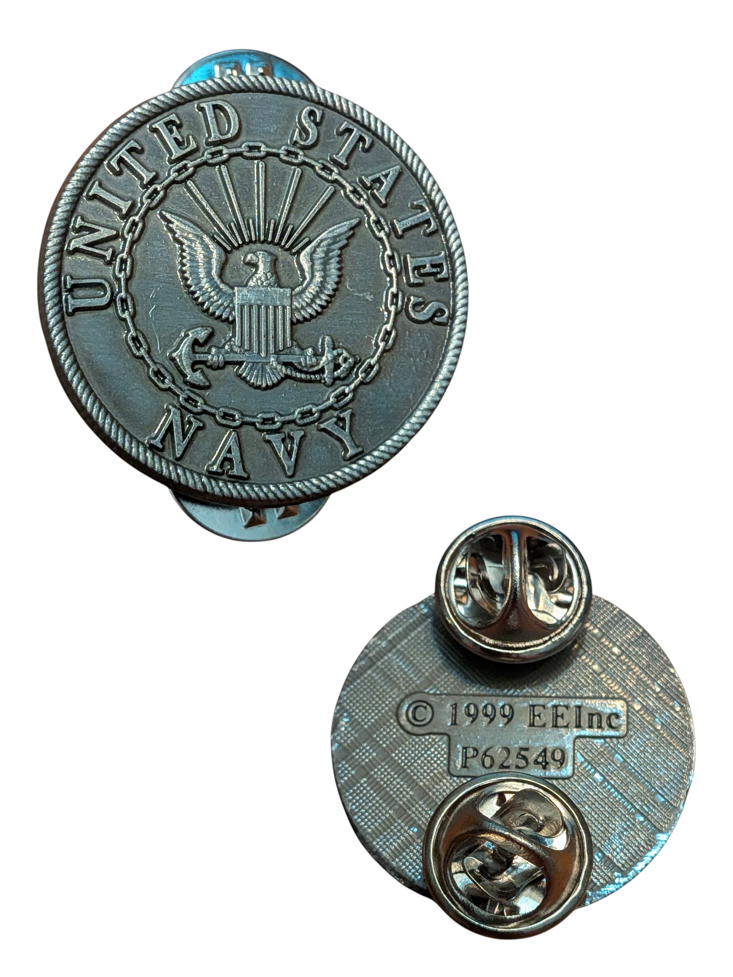 EagleEmblems P62549 PIN US Navy Logo PWT (1")