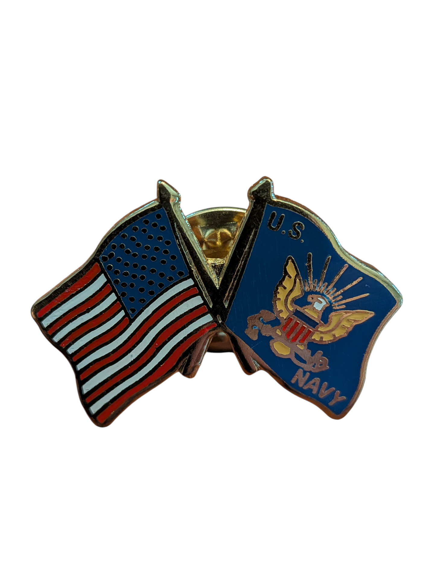 EagleEmblems P14808 PIN US Navy USA Flag (1-1/8'')