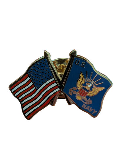 EagleEmblems P14808 PIN US Navy USA Flag (1-1/8'')