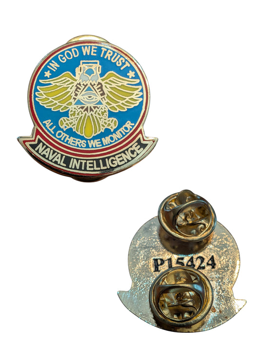 EagleEmblems P15424 PIN US Navy Intelligence Eagle (1'')