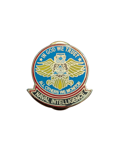 EagleEmblems P15424 PIN US Navy Intelligence Eagle (1'')