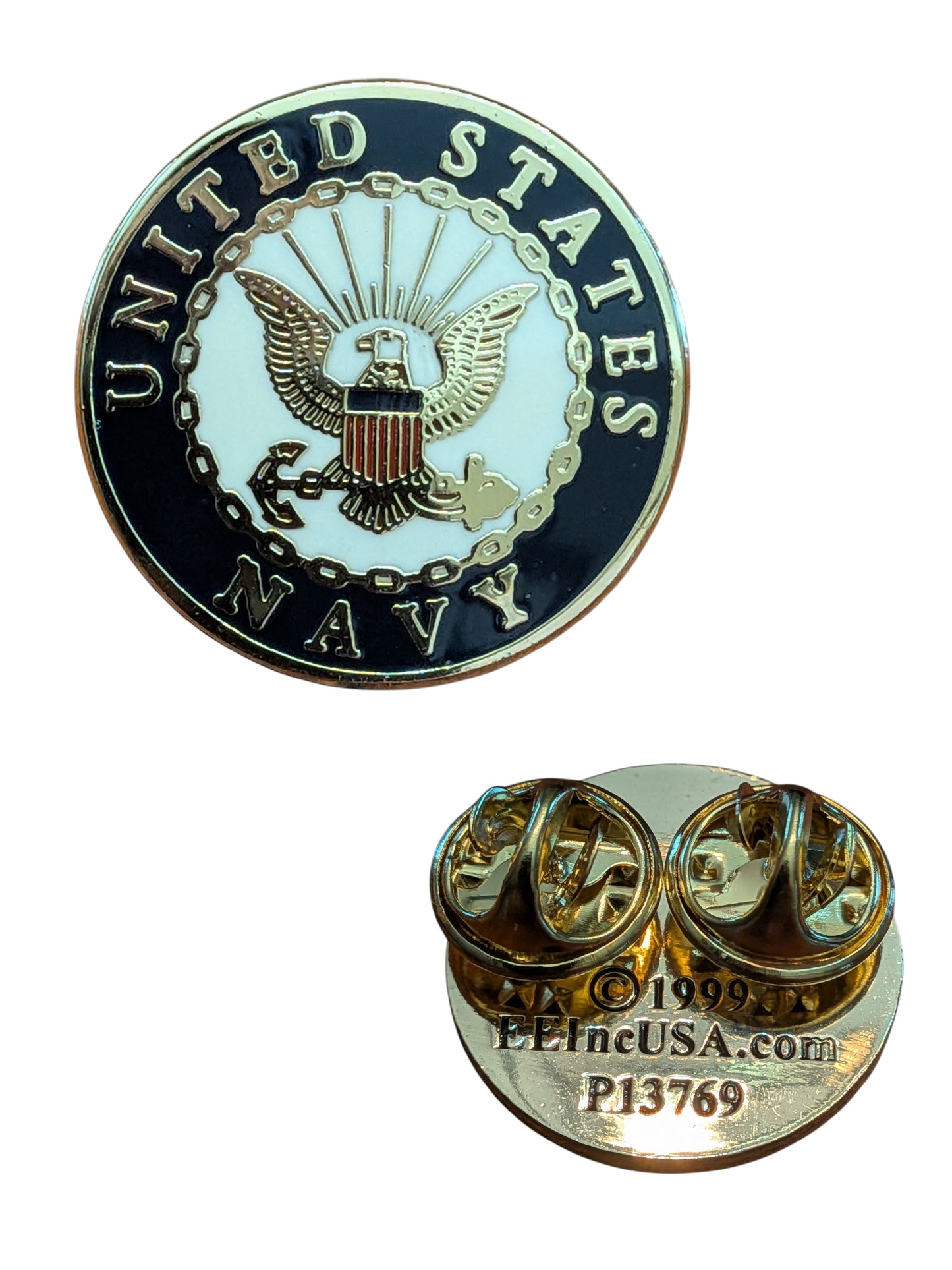 EagleEmblems P13769 PIN US Navy Logo C (MED) (.875'')
