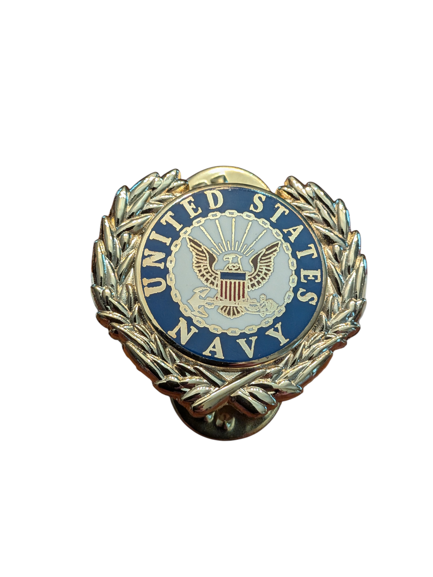 EagleEmblems P15777 PIN US Navy Logo Wreath (1-1/8")