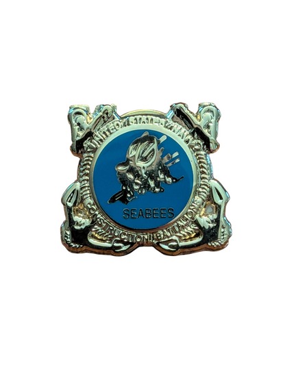 EagleEmblems P15989 PIN US Navy Seabees Small (1'')