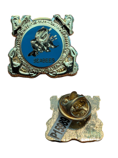 EagleEmblems P15989 PIN US Navy Seabees Small (1'')