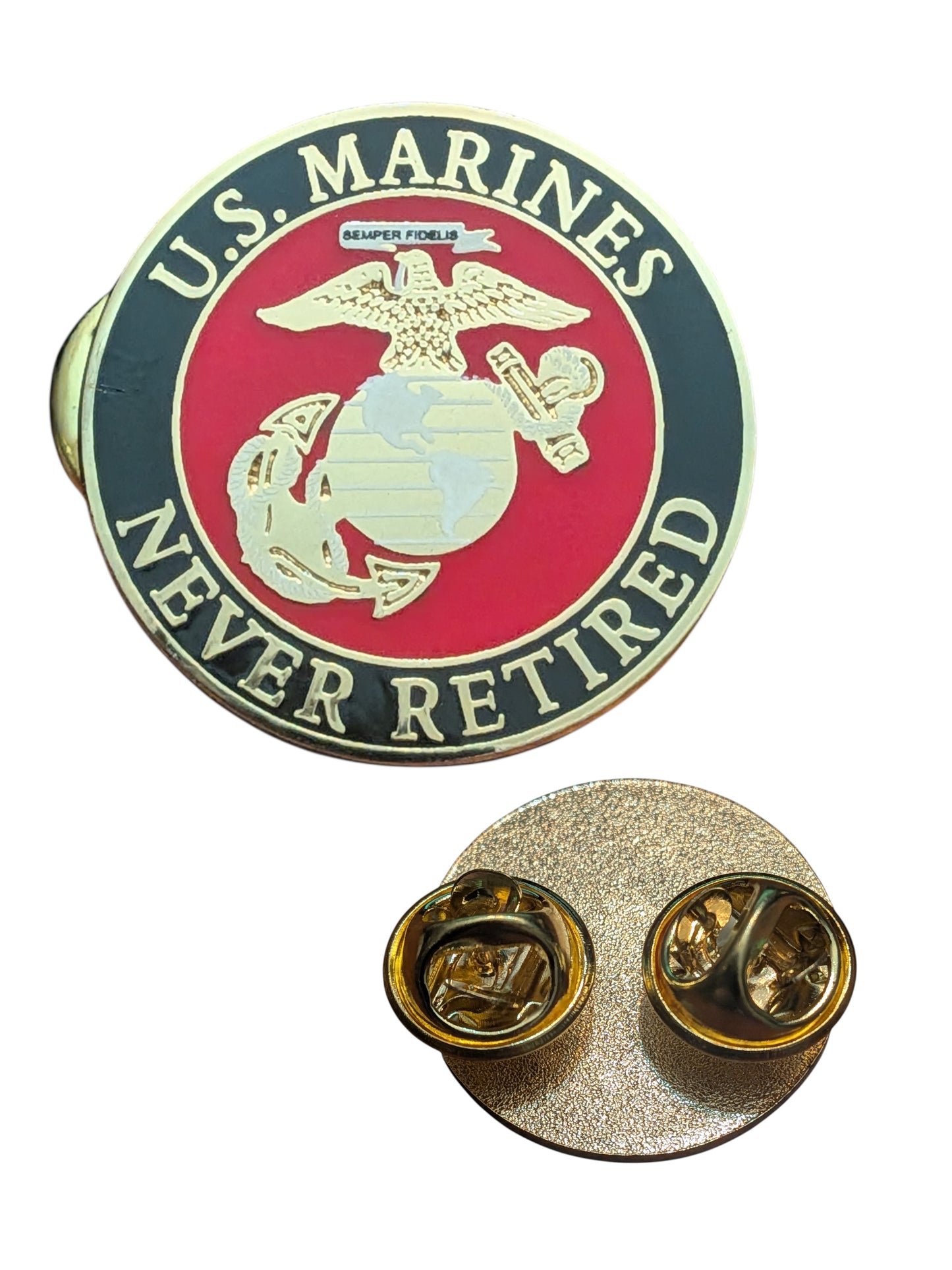 EagleEmblems P62252 PIN US Marine Corps Logo Never Retired (1-1/8")