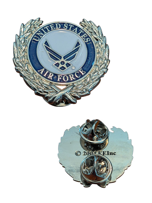 EagleEmblems P18054 PIN US Air Force Symbol II Wreath (1-1/8")