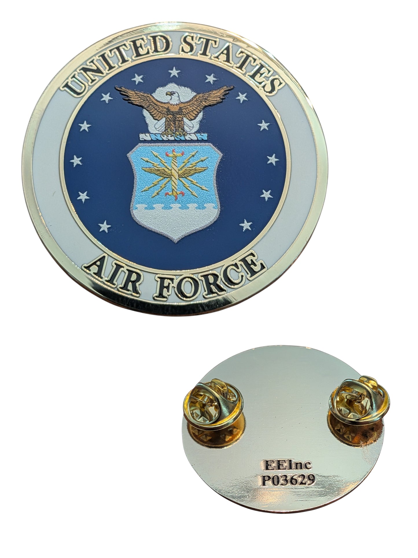 EagleEmblems P03629 PIN US Air Force Emblem E Lrg (1-1/2")