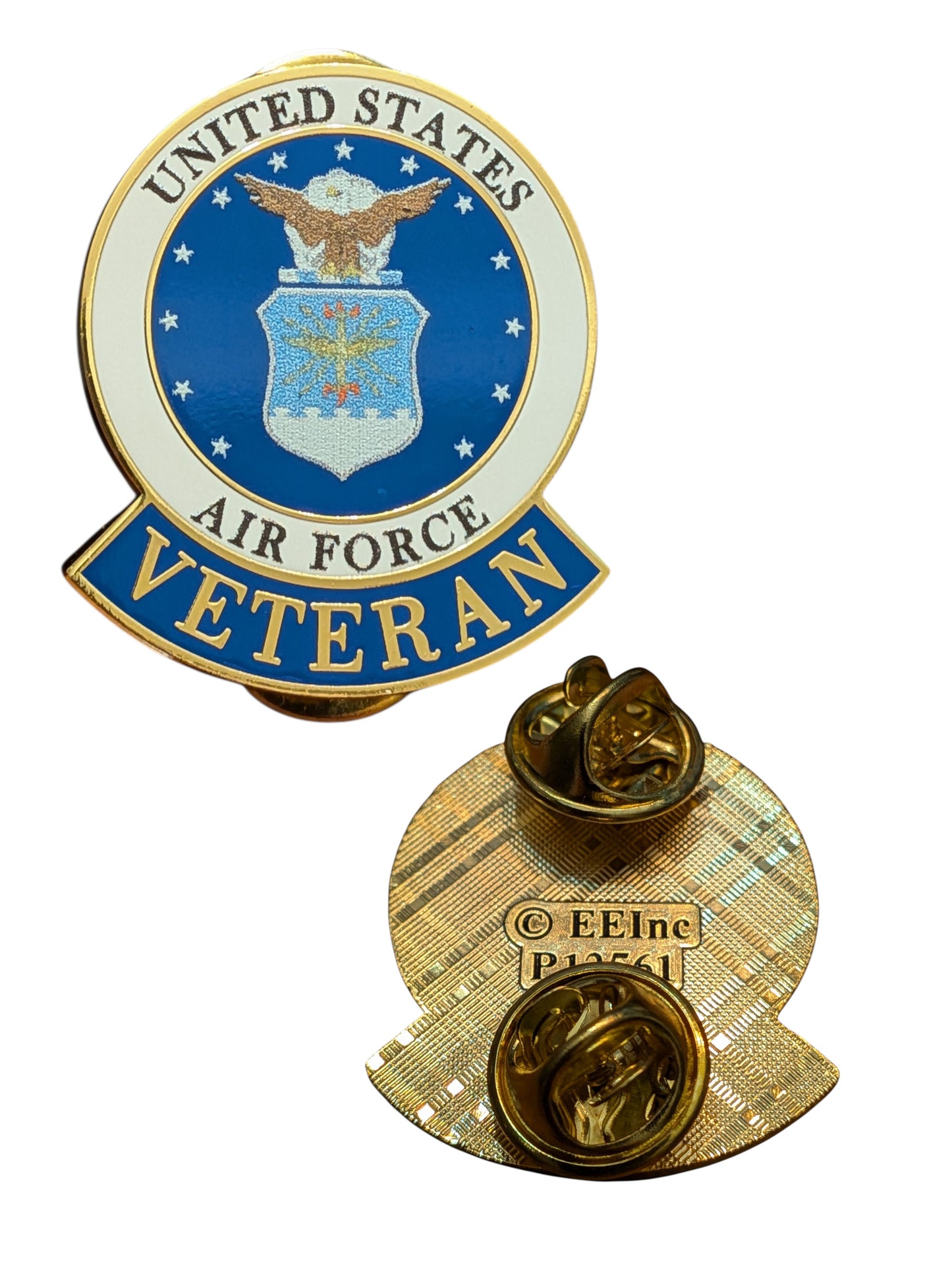EagleEmblems P12561 PIN US Air Force Veteran Emblem (1-1/8")