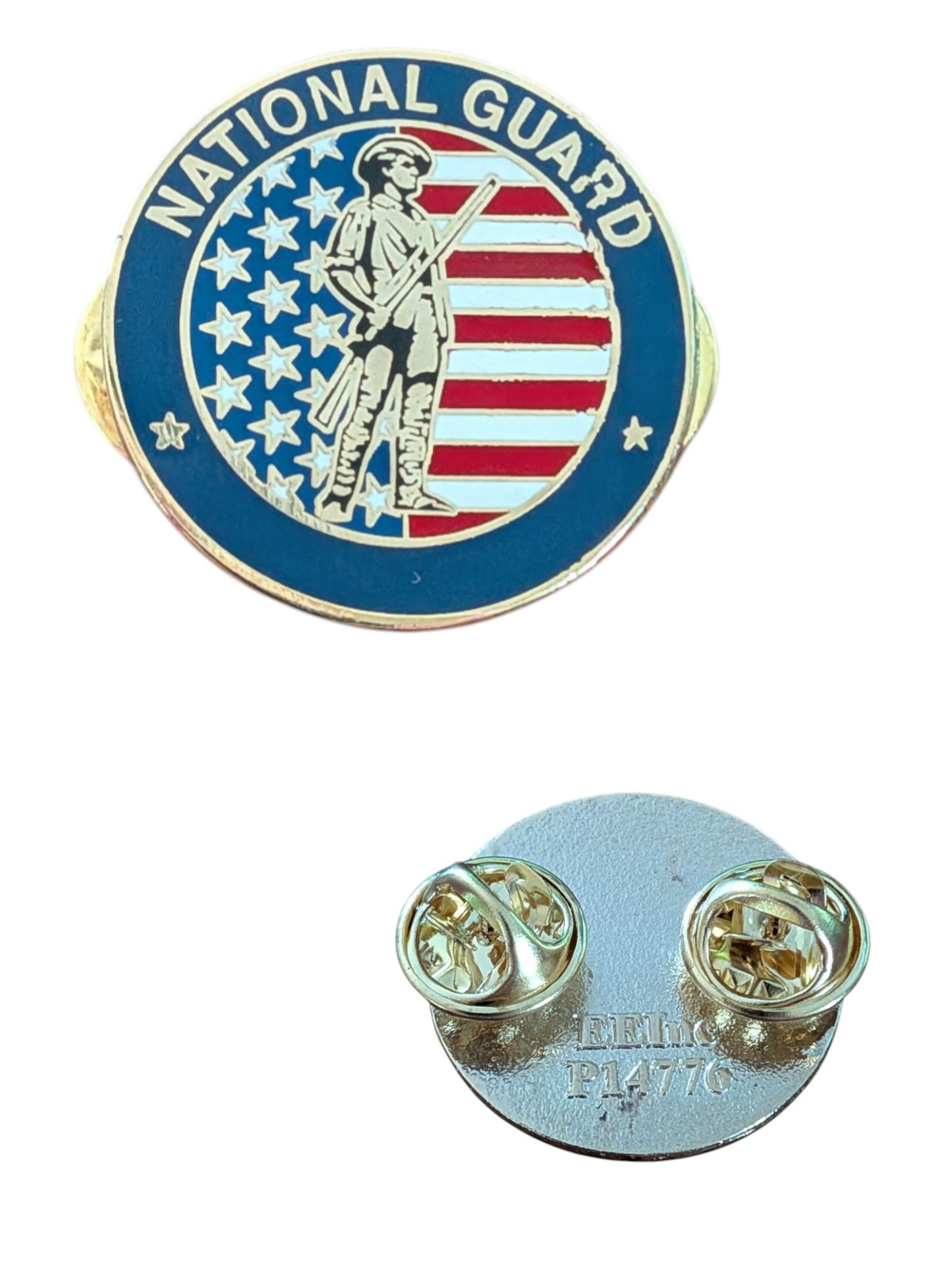 EagleEmblems P14776 PIN US National Guard RW&B (1")