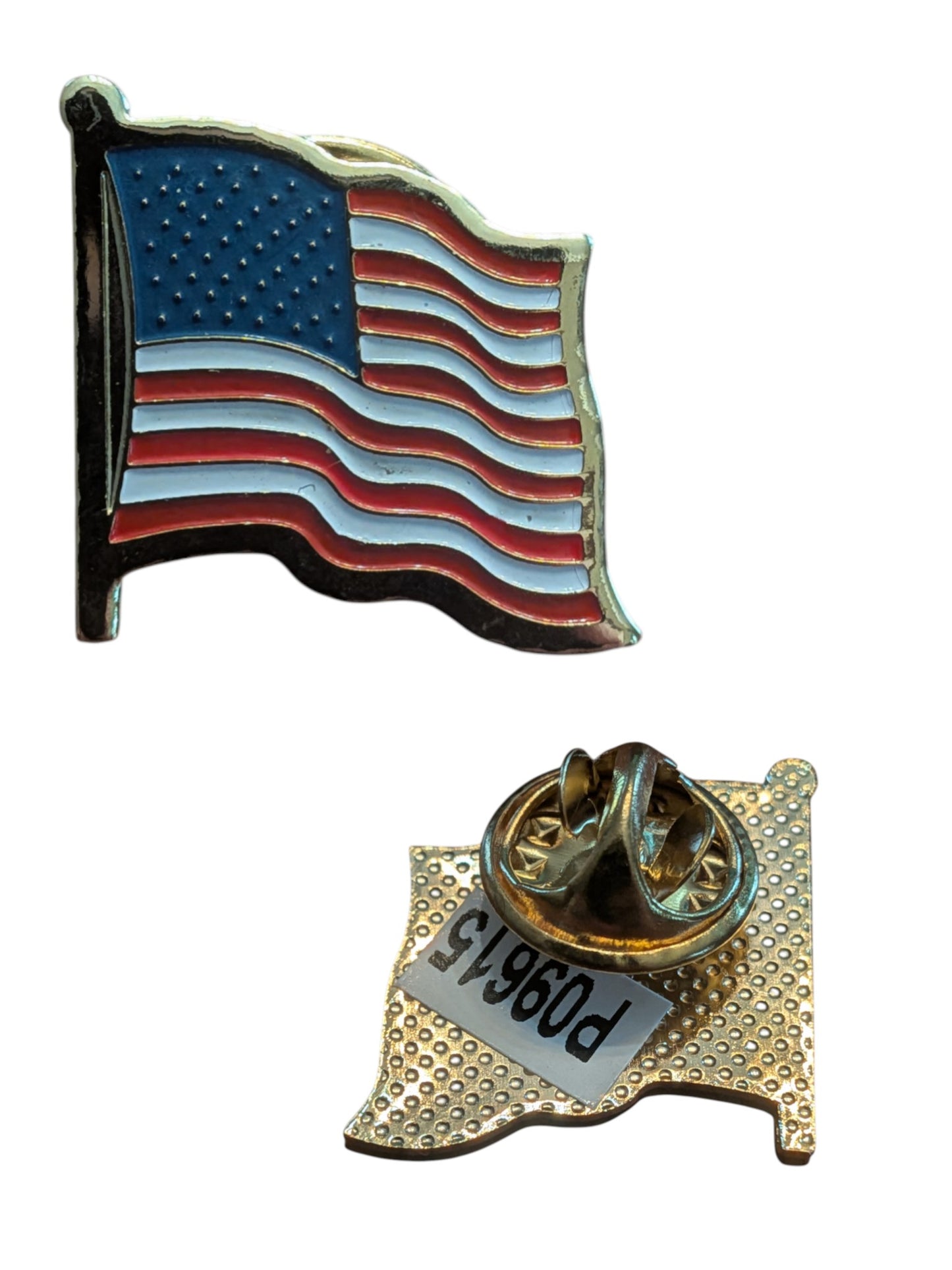EagleEmblems P09615 PIN USA Flag Wavy (3/4")