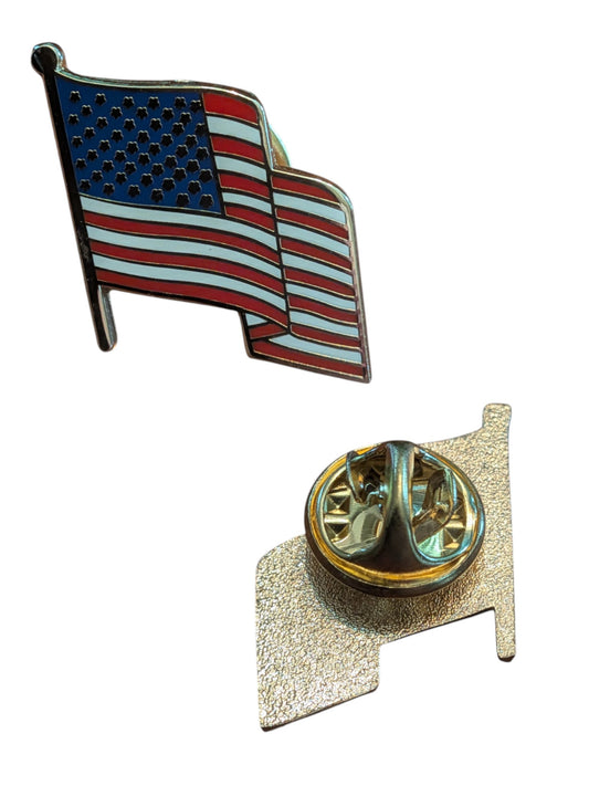 EagleEmblems P14069 PIN USA Flag Wavy II (15/16")