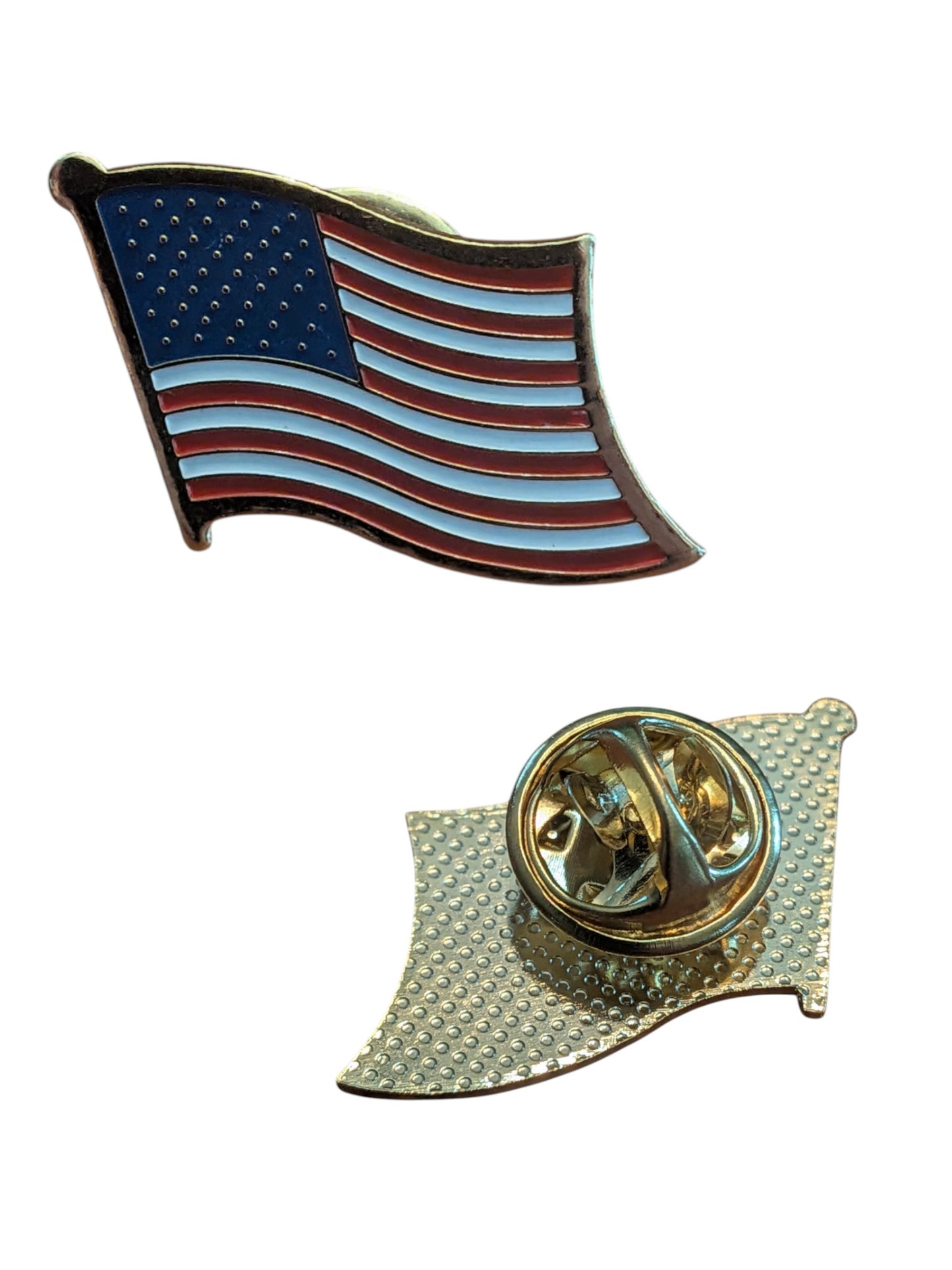 EagleEmblems P60571 PIN USA Flag Wavy (1")
