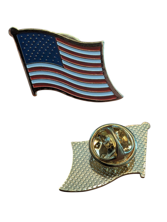 EagleEmblems P60571 PIN USA Flag Wavy (1")