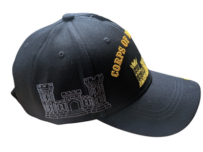 US Army Corps of Engineerings Black Baseball Cap