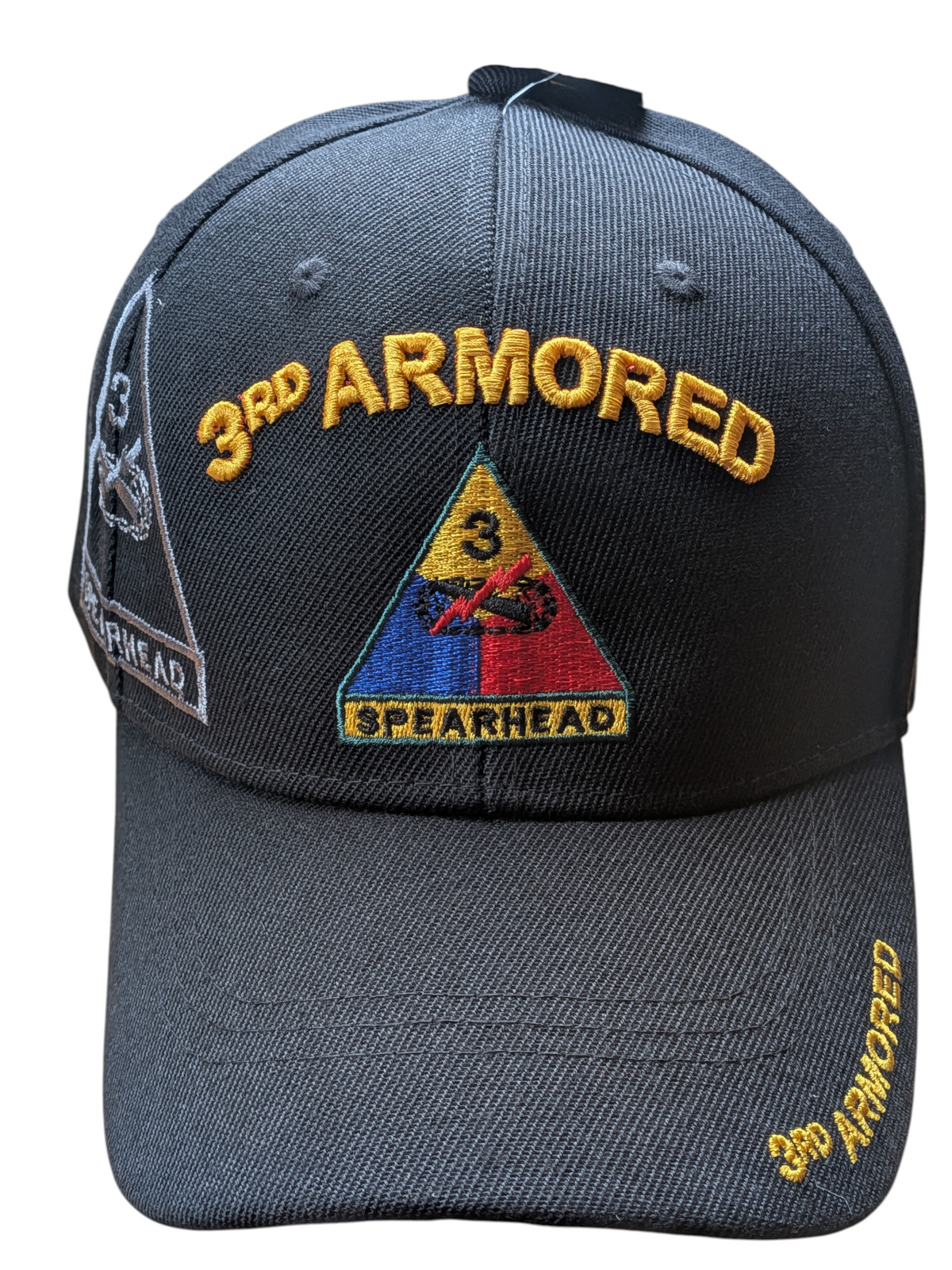 US Army 3rd Armored Spearhead Black Baseball Cap