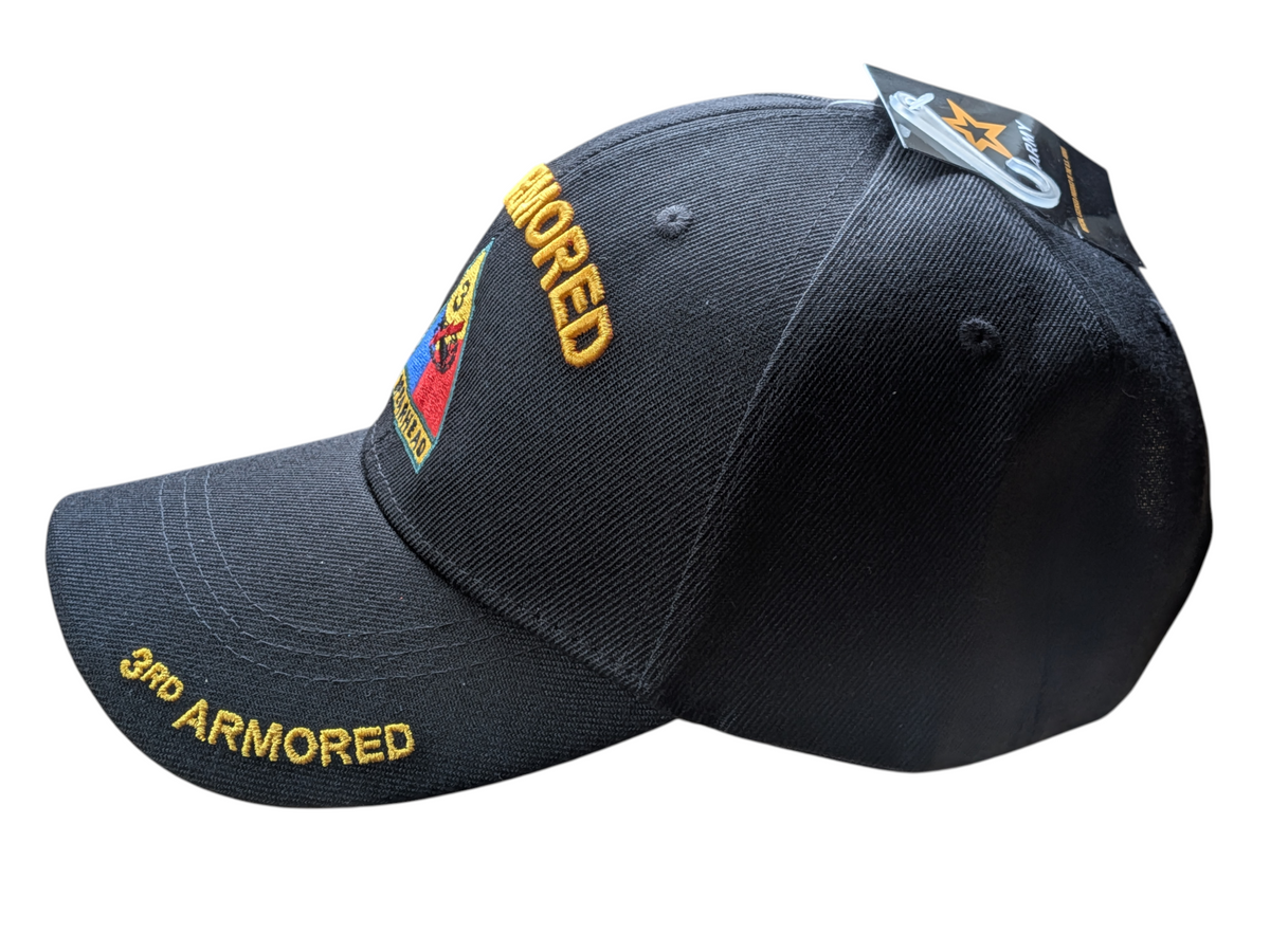 US Army 3rd Armored Spearhead Black Baseball Cap