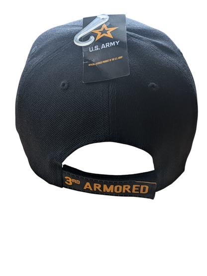 US Army 3rd Armored Spearhead Black Baseball Cap