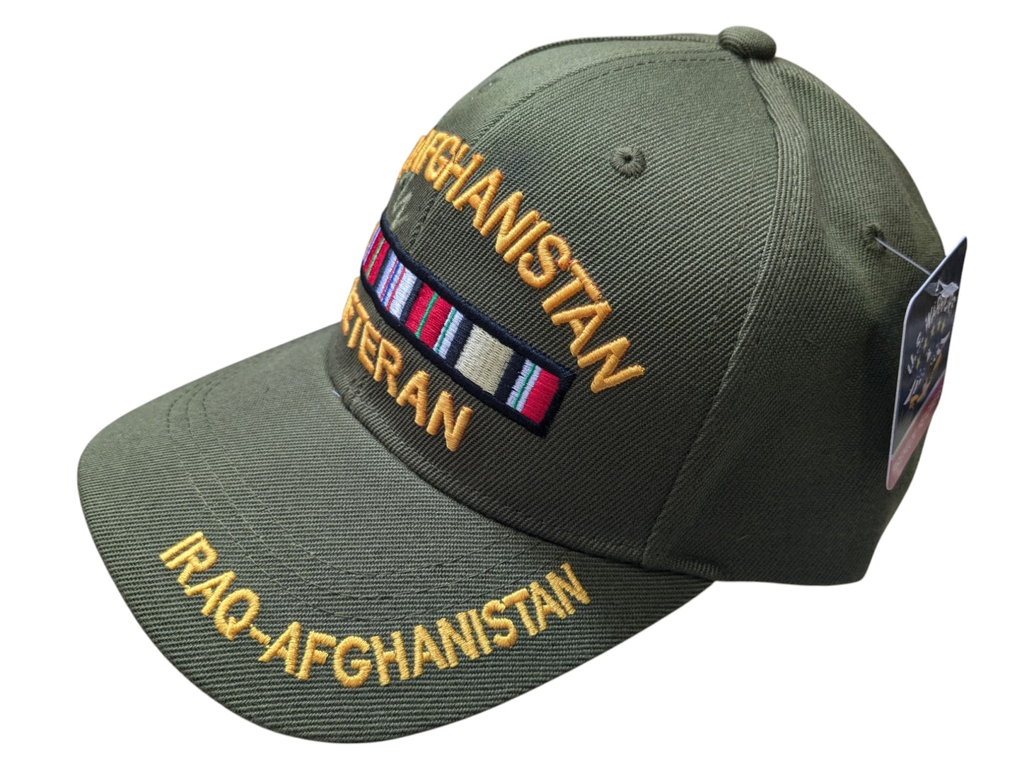 US Military Iraq-Afghanistan Veteran Olive Adjustable Baseball Hat Cap