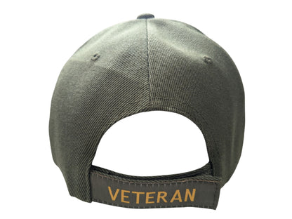 US Military Iraq-Afghanistan Veteran Olive Adjustable Baseball Hat Cap