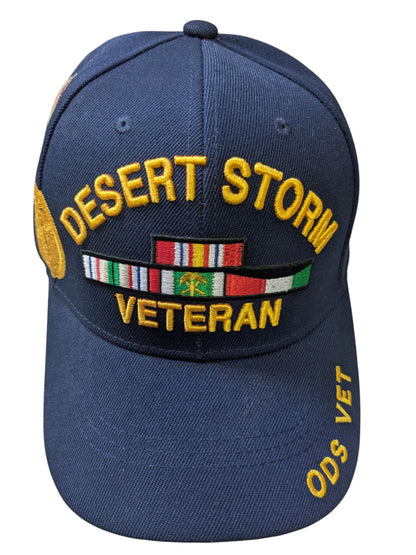US Military Desert Storm Veteran ODS Blue Baseball Hat Cap