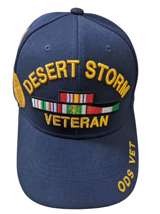 US Military Desert Storm Veteran ODS Blue Baseball Hat Cap