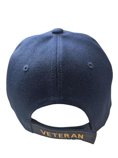 US Military Iraq-Afghanistan Veteran Blue Adjustable Baseball Hat Cap
