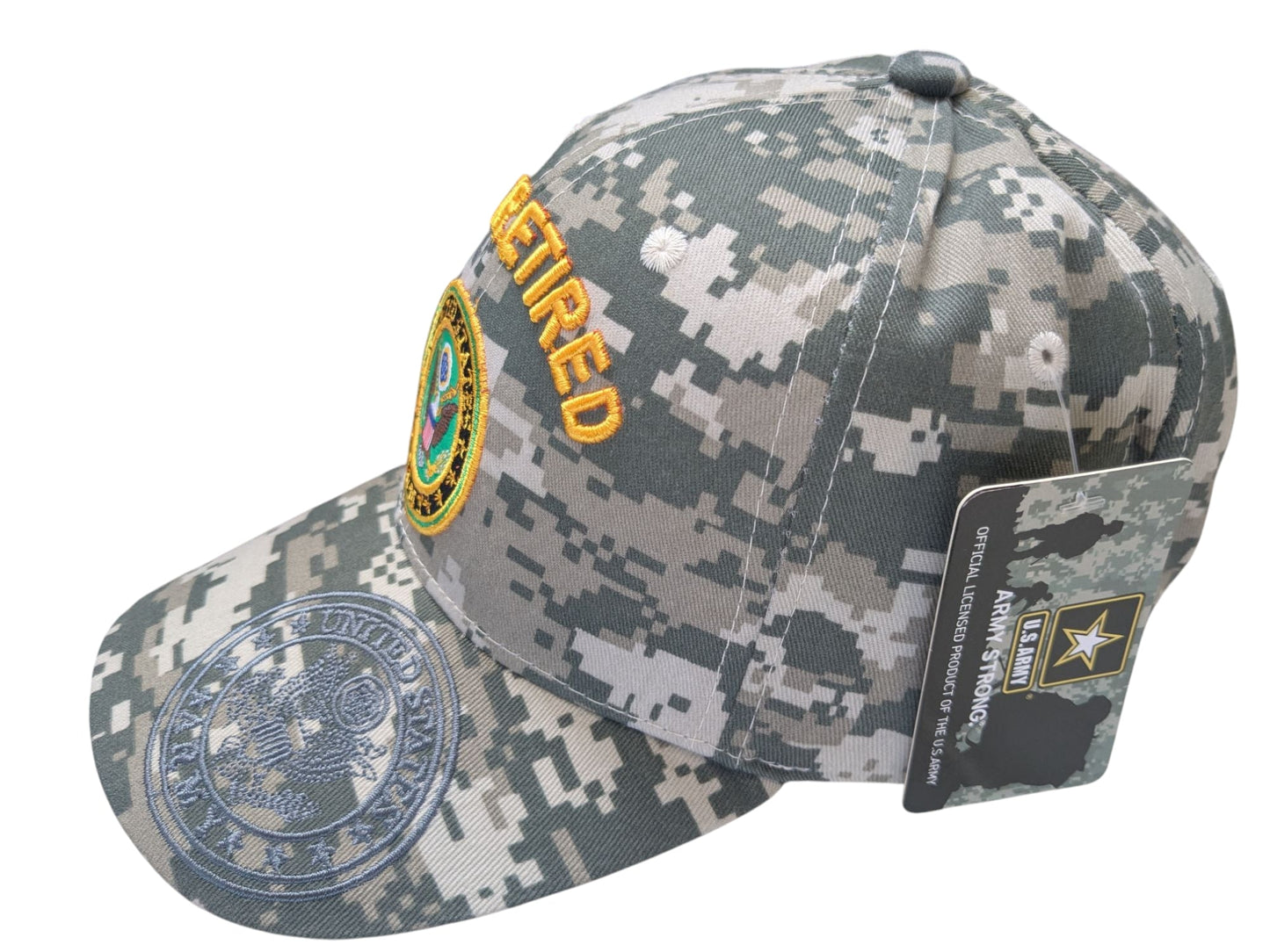 US Military Army Retired Digital Camouflage Baseball Cap