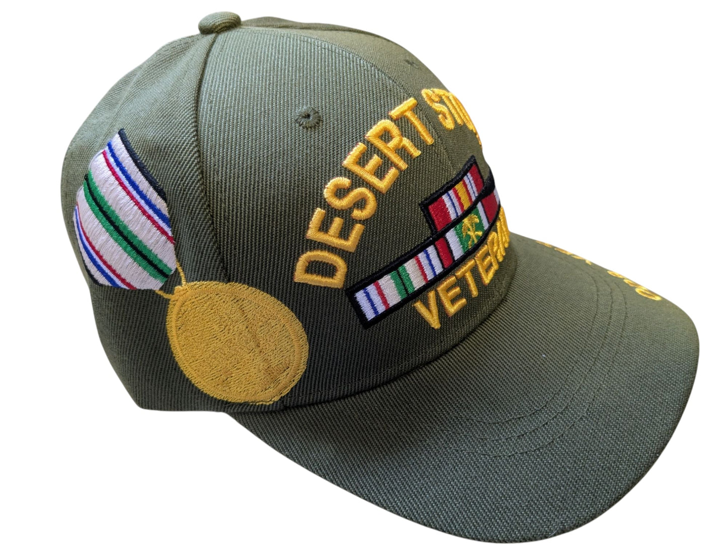 US Military Desert Storm Veteran ODS Olive Baseball Hat Cap