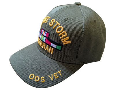 US Military Desert Storm Veteran ODS Olive Baseball Hat Cap