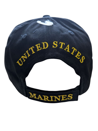 US Marine Once A Marine Always A Marine Black Baseball Cap