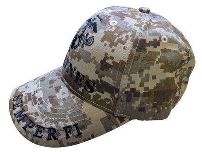 US Marines Semper Fidelis Desert Camouflage Baseball Cap