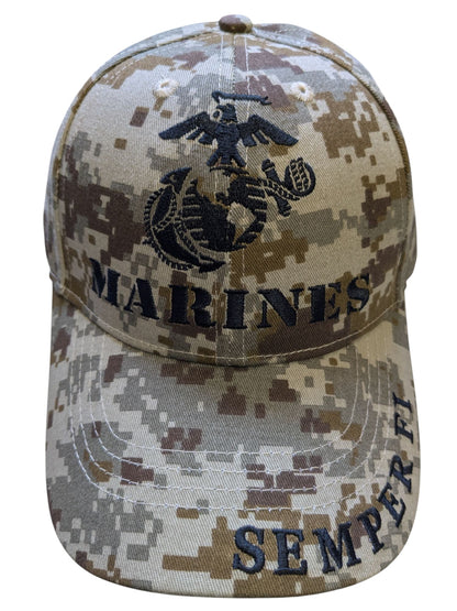 US Marines Semper Fidelis Desert Camouflage Baseball Cap